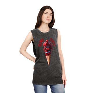 Terrornaut Ice Cream Cone Stonewash Tank Top