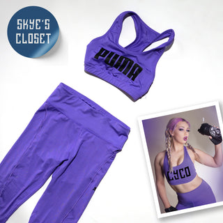 Skye's Closet - Purple Puma Work-out Fit