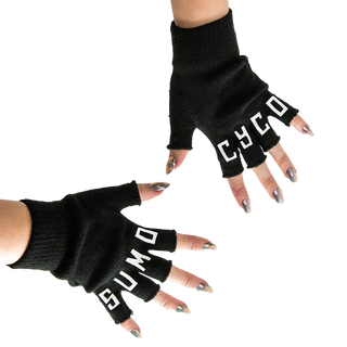 Logo Fingerless Gloves
